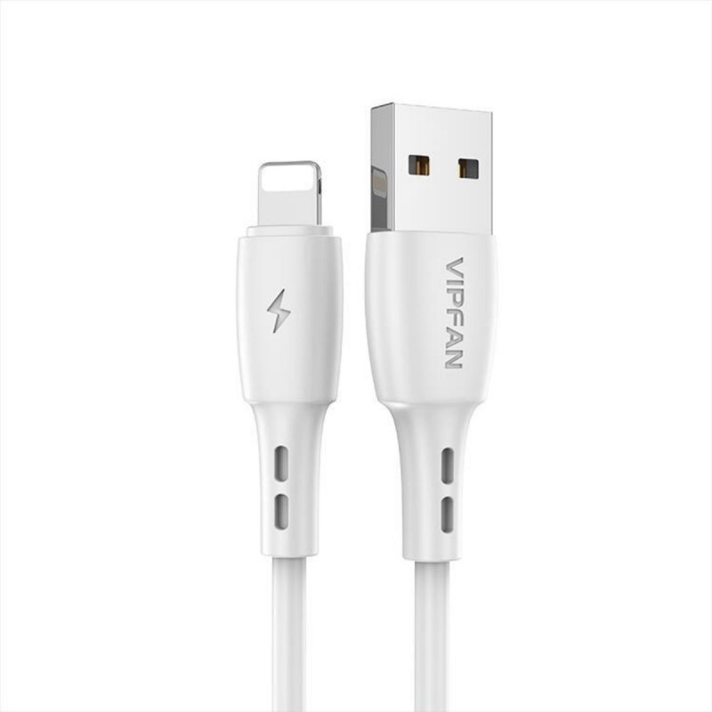 Ladekabel til Apple, Lightning-USB, Datakabel, 1m, Hvid Pris 55,00kr